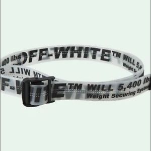 Transparent Off White Limited Edition Belt